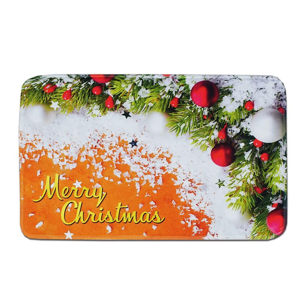 Holiday Cheer Christmas Greetings Door Mat-Theone Apparel
