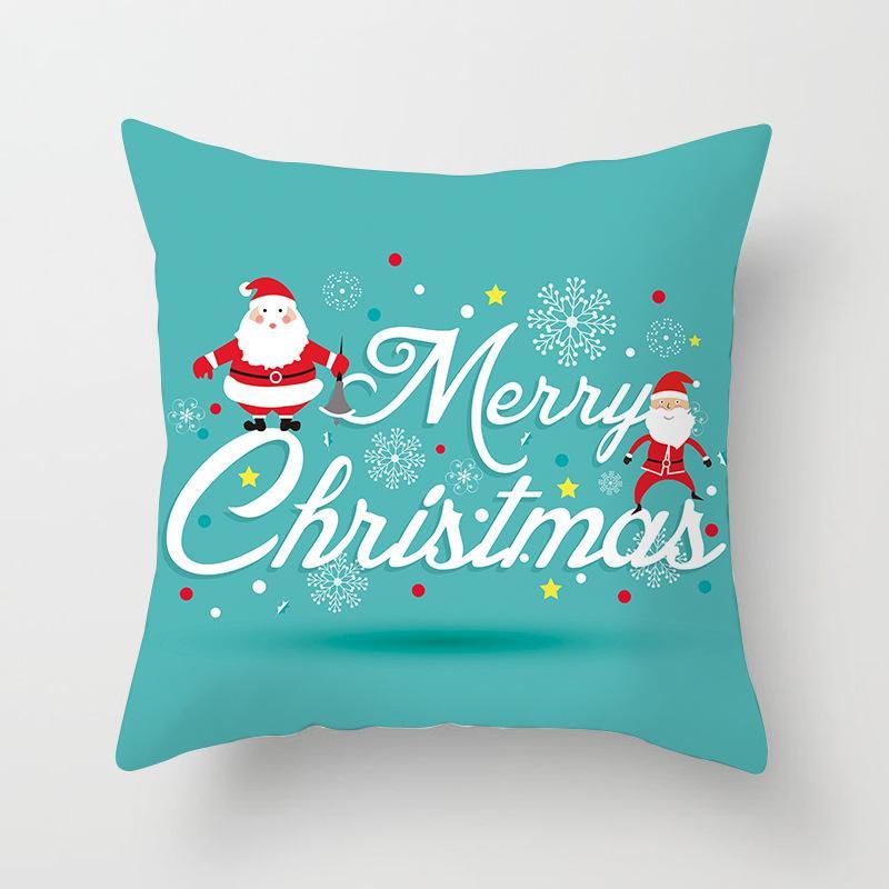 Ice Blue Christmas Themed Pillow Covers-Theone Apparel