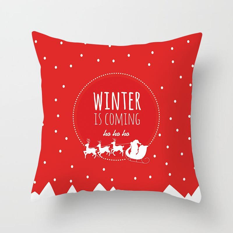 Ice Blue Christmas Themed Pillow Covers-601-0059-S5-Theone Apparel