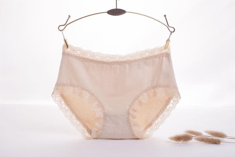 Lace Trim High Rise Hipster Panty-Nude-Theone Apparel