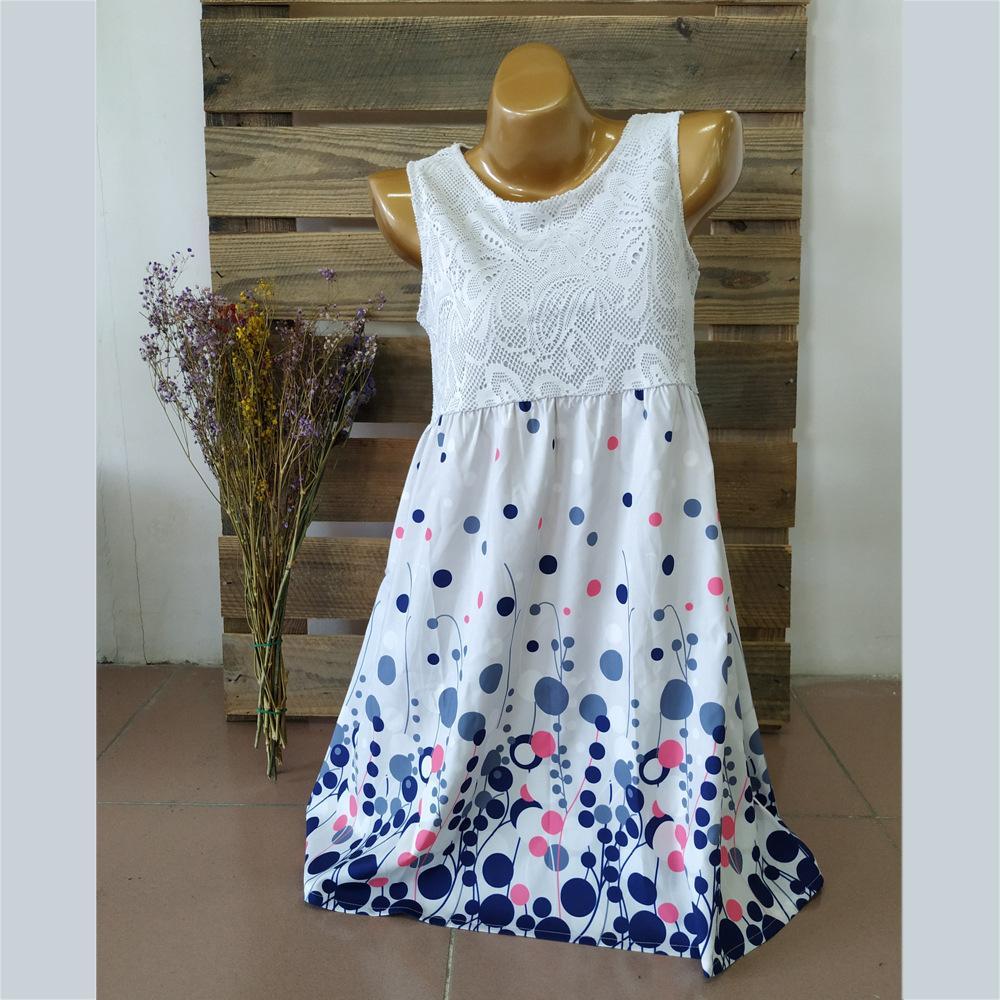 Lacy Dots Strapless Summer Dress-Theone Apparel