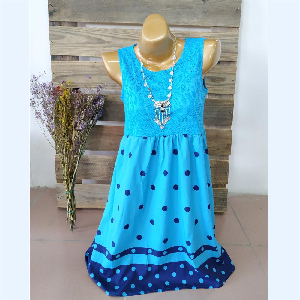 Lacy Dots Strapless Summer Dress-Theone Apparel