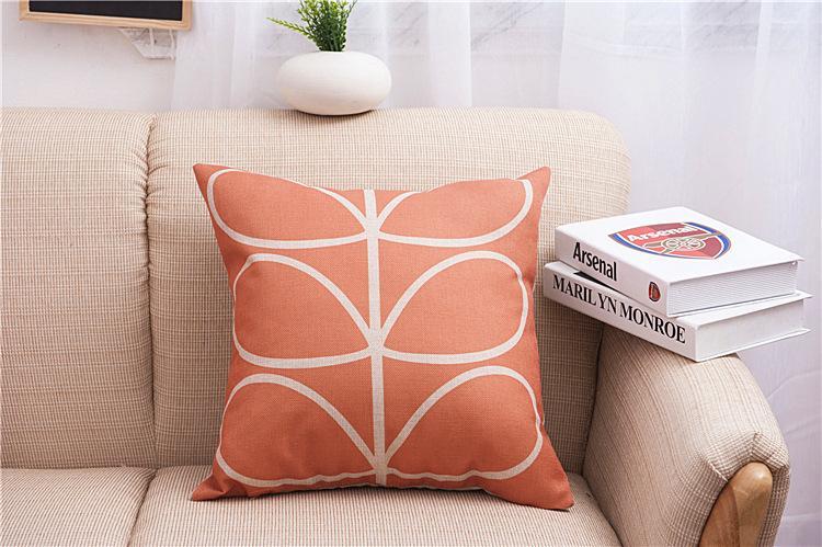Leaf Drawing Print Pillow Covers-Theone Apparel
