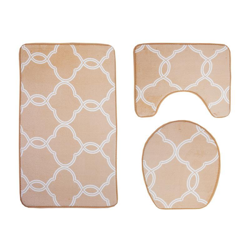 Modern Greek Link Bath Mat Set-Theone Apparel