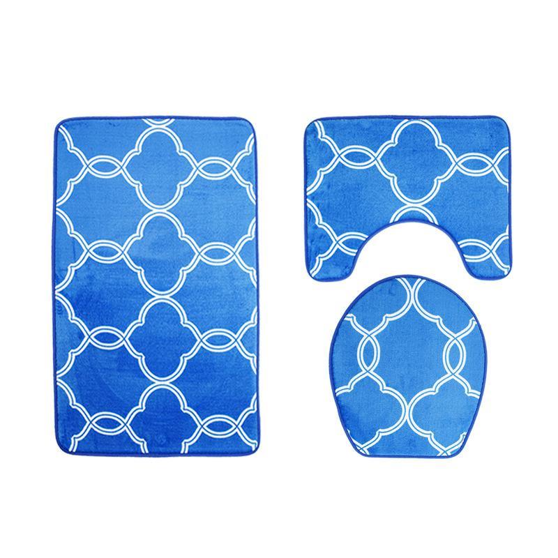 Modern Greek Link Bath Mat Set-Theone Apparel