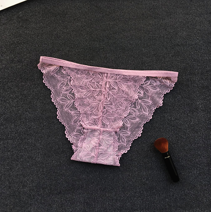 Halbdurchsichtiger Slip aus Spitze