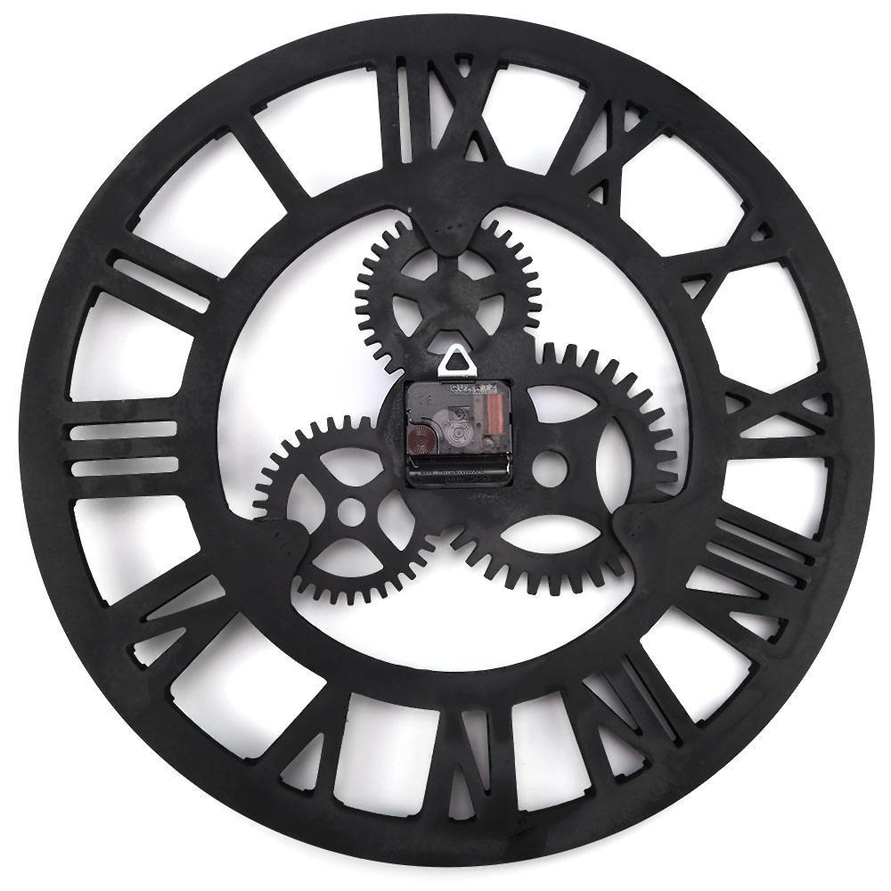 Oversized 3D Gear Design Wall Clock