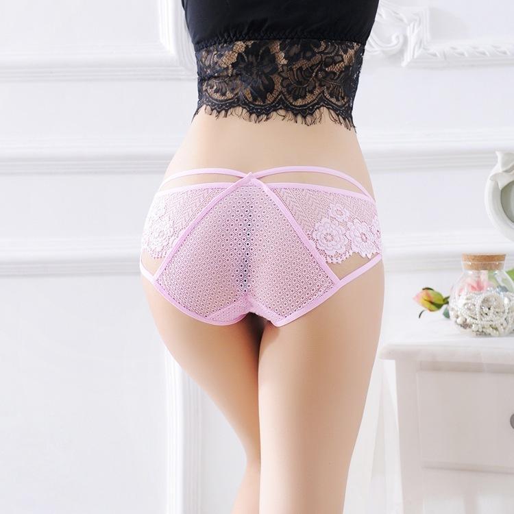 Peekaboo Eyelet Lace Strap Panty-Theone Apparel