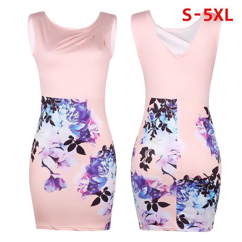 Pinks and Pastels Floral Print Dress-Beige-Theone Apparel