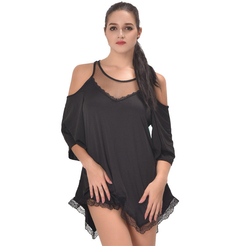 Plus Size Off-Shoulder Ruffle Dress-Theone Apparel