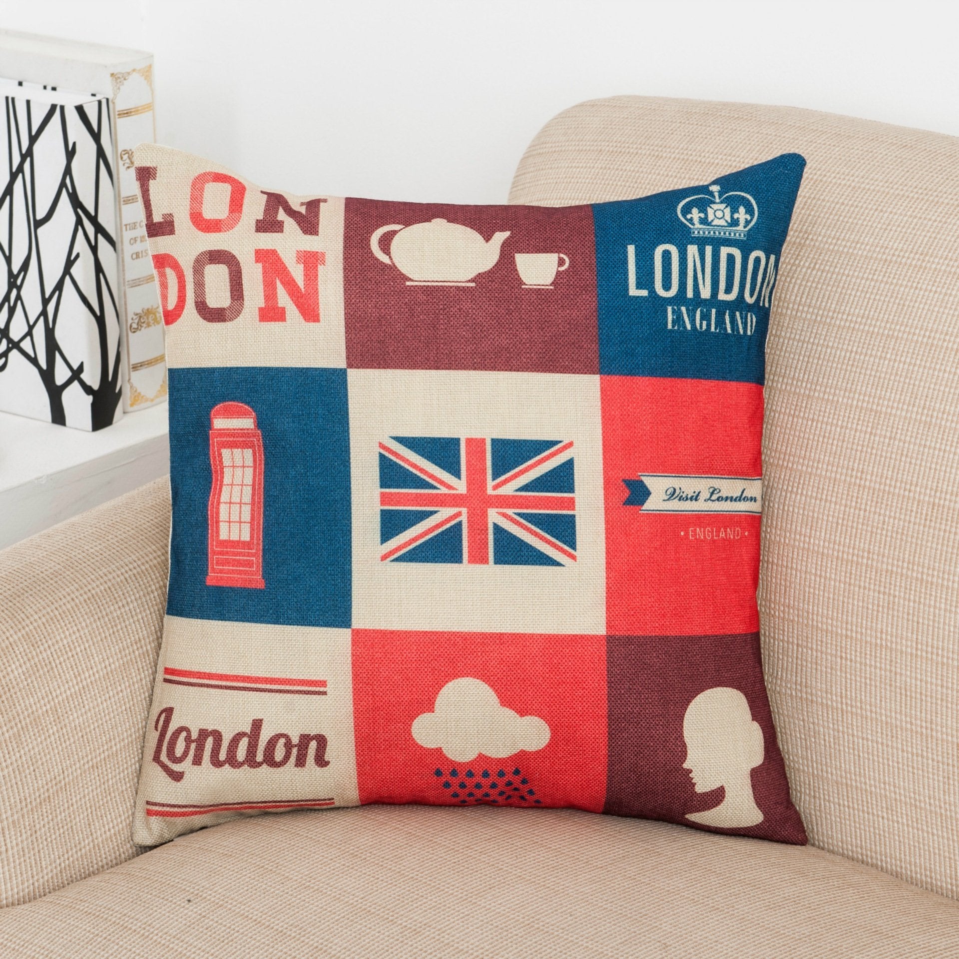 Red White and Blue Patriotic Pillow Covers-Theone Apparel