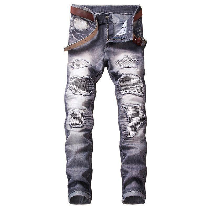 Ripped Skinny Jeans with Belt-Theone Apparel