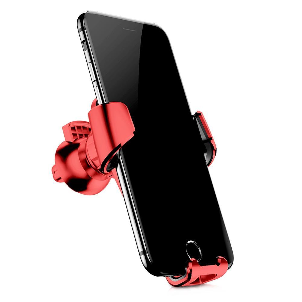 Rotating Air Vent Cell Phone Holder-Red-Theone Apparel