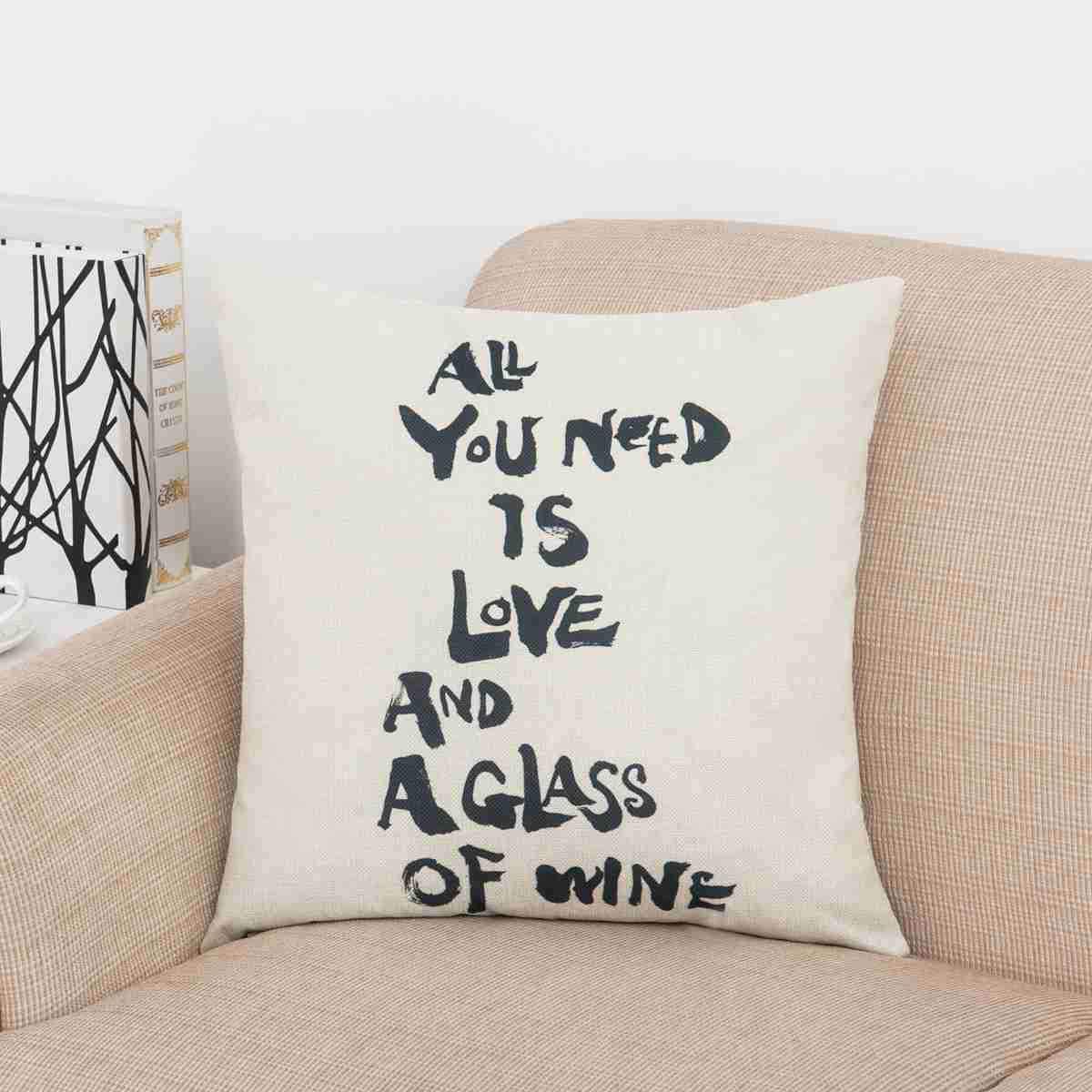 Say It All Scripted Pillow Covers-Theone Apparel