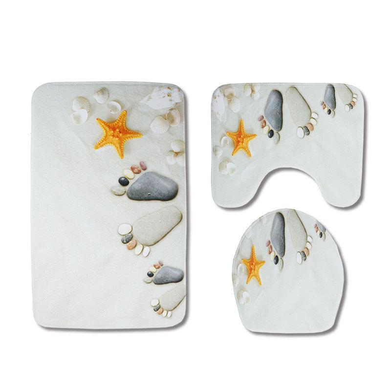 Scenes From The Sea Bath Mat Sets-Theone Apparel