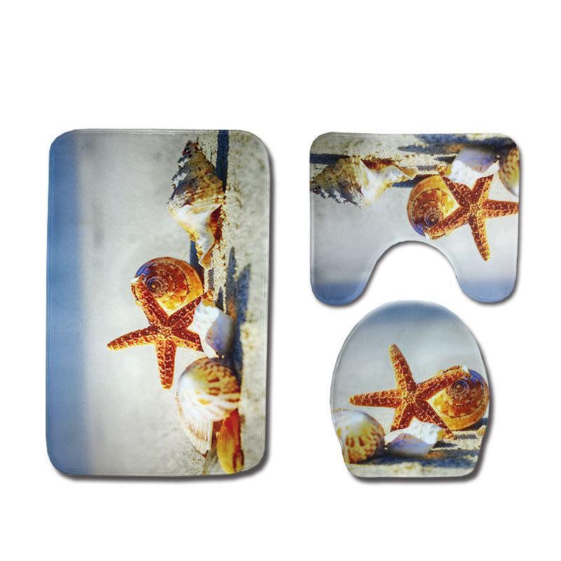 Scenes From The Sea Bath Mat Sets-Theone Apparel