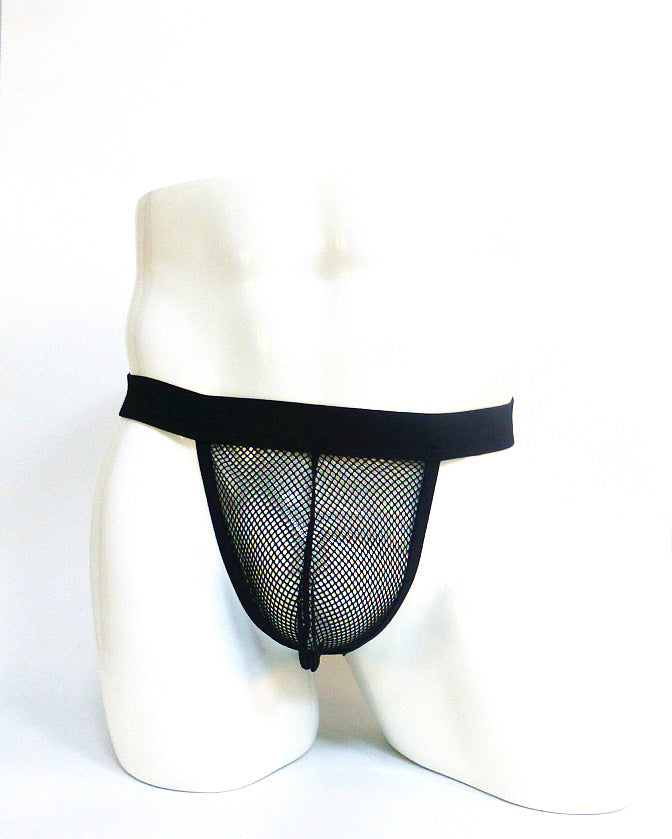 See-Through Mesh Backless Underwear-Black-Theone Apparel