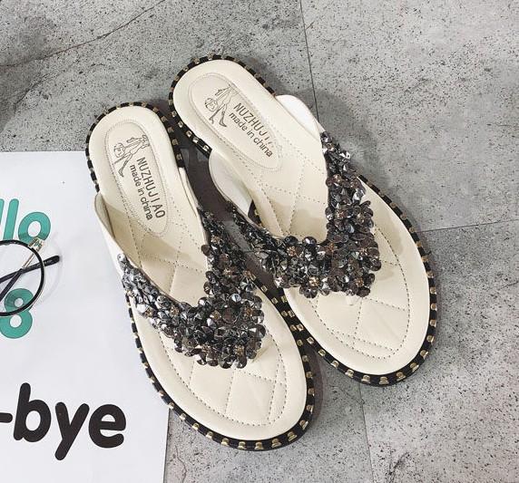 Sequin Spectacular Flipflop Sandals-Theone Apparel