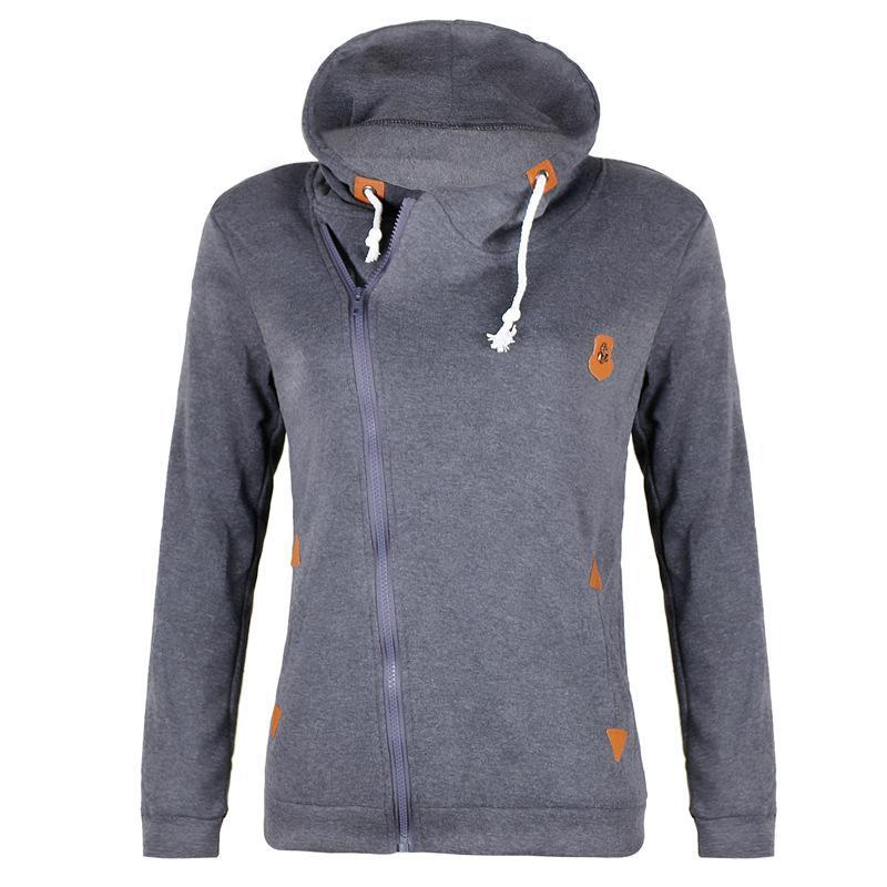 Size Zipper Pocketed Drawstring Hoodie-Theone Apparel