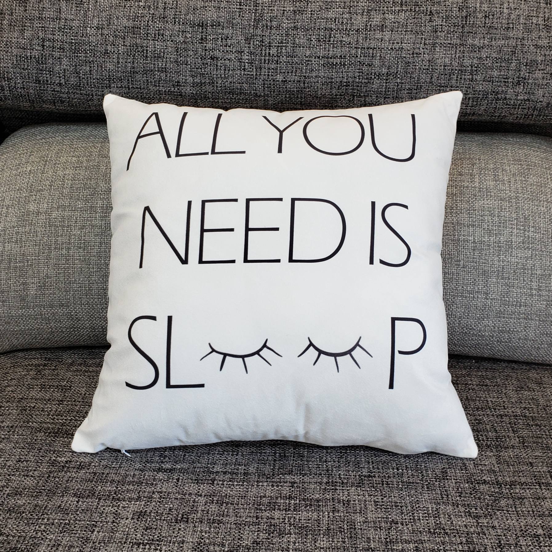 Sleep Mode Scripted Pillow Covers-601-0032-S4-Theone Apparel
