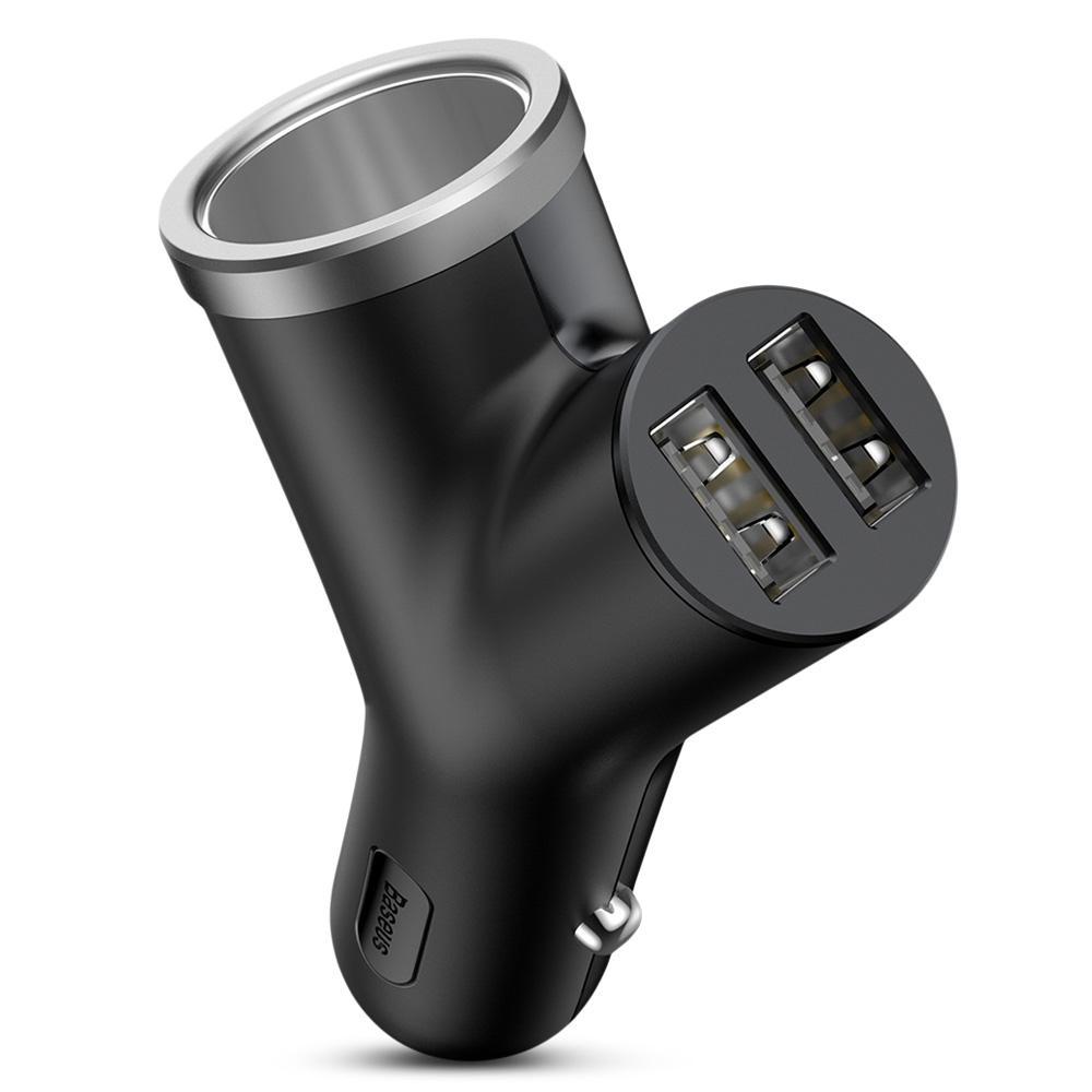 Smartphone Y shaped Dual USB Car Adapter
