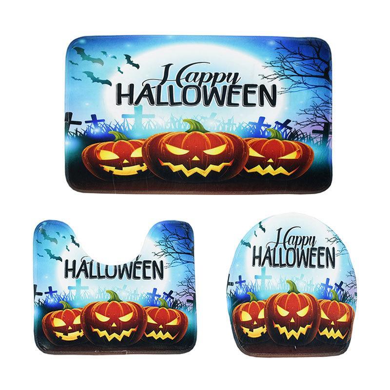 Spooky Halloween Dreams Bath Mat Set-621-0011-S2-Theone Apparel
