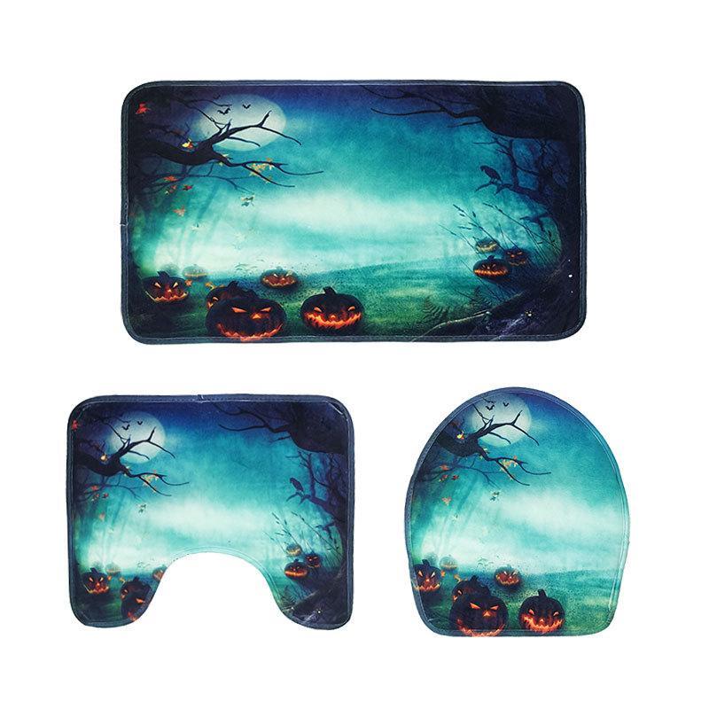 Spooky Halloween Dreams Bath Mat Set-Theone Apparel