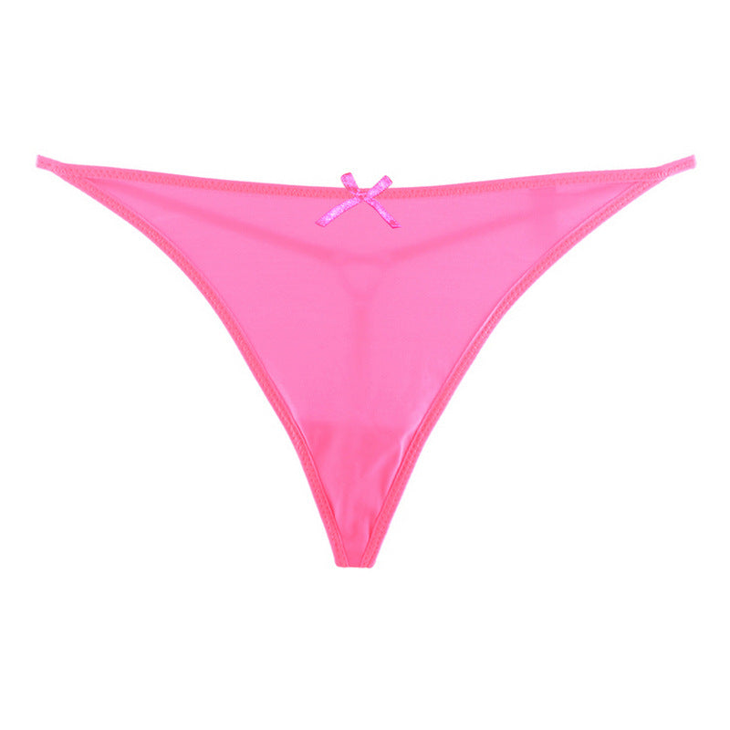 Teeny Bikini Micro Thong Panty-Rose Red-Theone Apparel