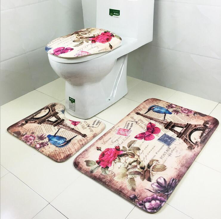 Three Piece Bathroom Carpet Set-Theone Apparel