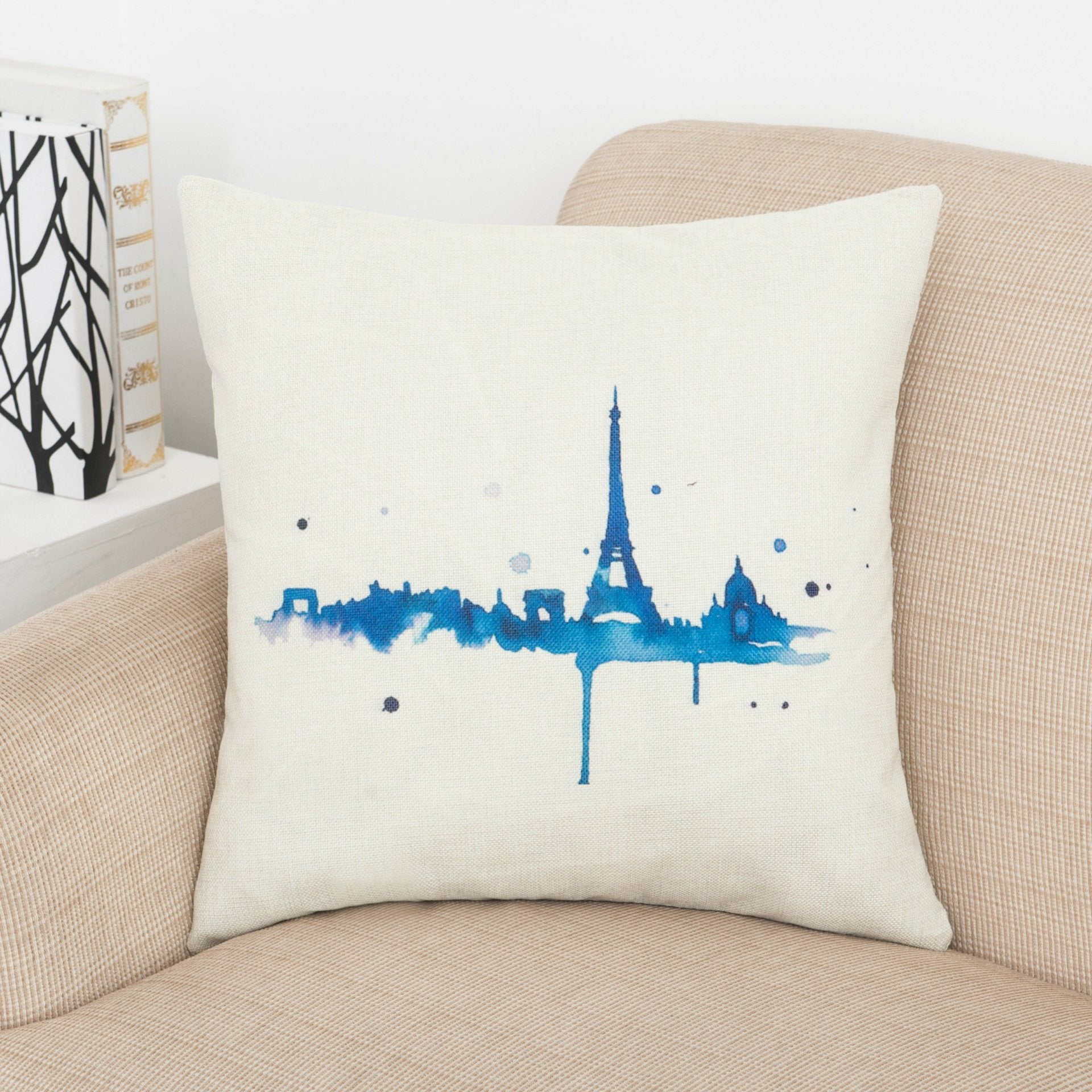 To Paris With Love Printed Pillow Covers-Theone Apparel