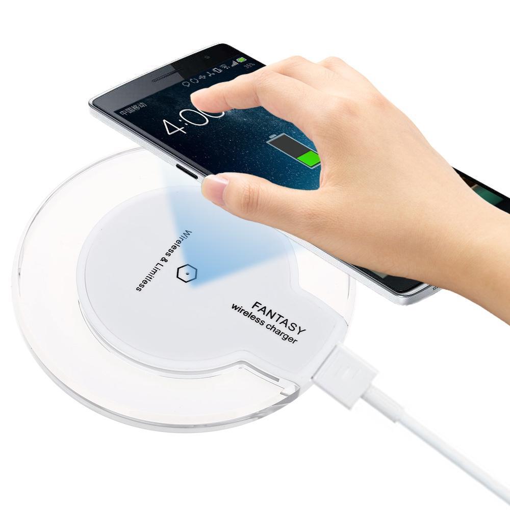 Transparent Wireless Phone Charging Pad-White-Theone Apparel