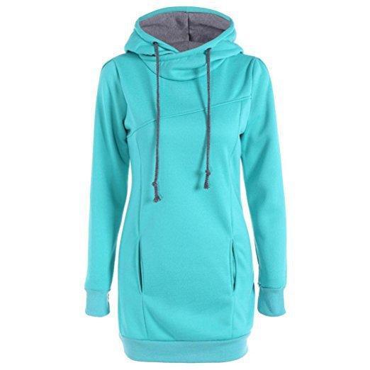 Trendy Side Tie Drawstring Hoodie-Theone Apparel