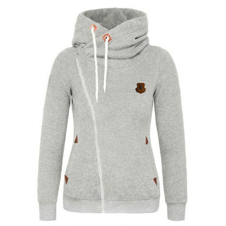 Trendy Side Zip Drawstring Hoodie-Theone Apparel