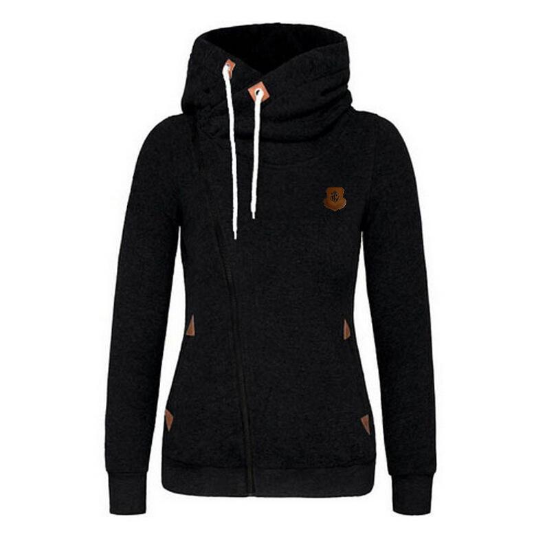 Trendy Side Zip Drawstring Hoodie-Theone Apparel