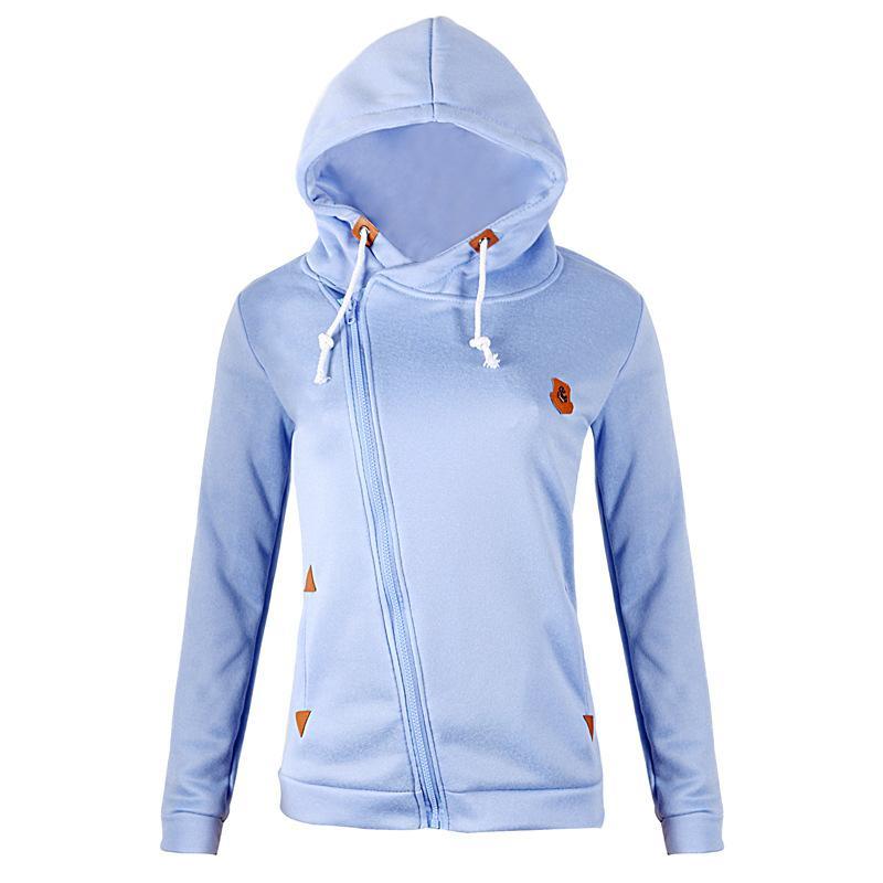 Trendy Side Zip Drawstring Hoodie-Theone Apparel