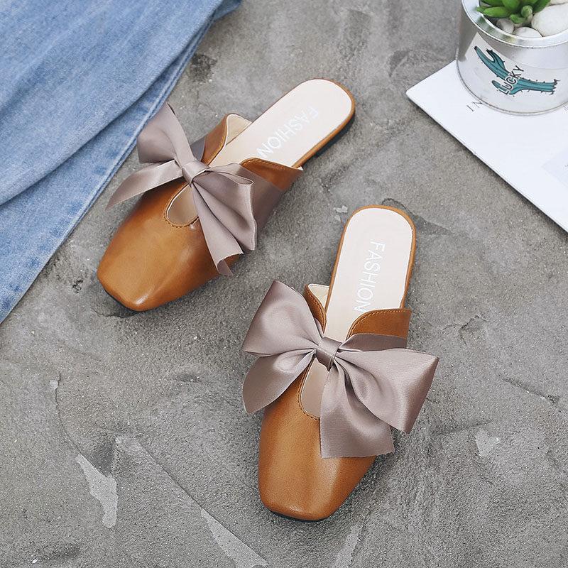 Venetian Style Bow Top Slides-Theone Apparel