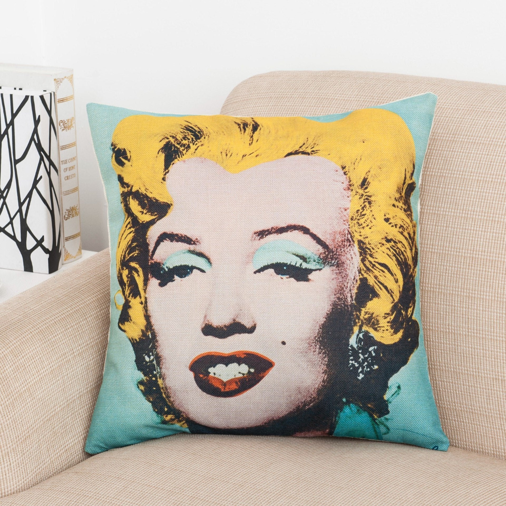 Warhol Artistic Graphic Print Pillow Covers-Theone Apparel