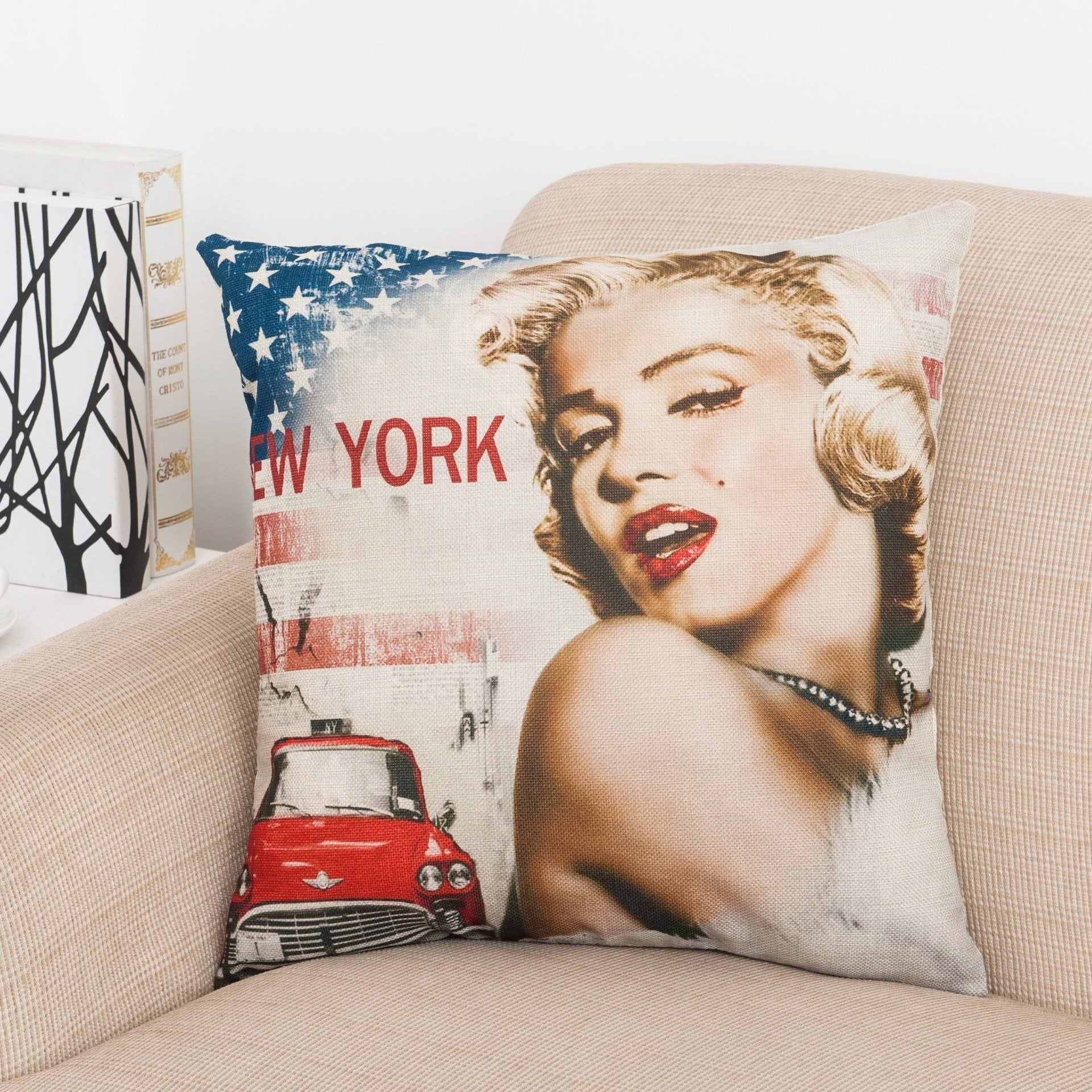 Warhol Artistic Graphic Print Pillow Covers-Theone Apparel
