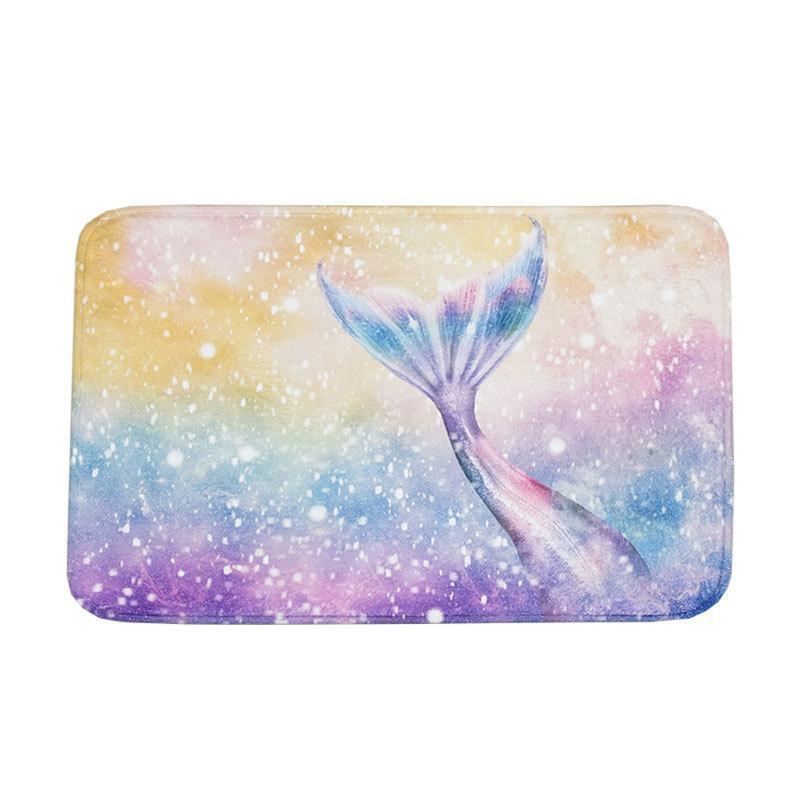 Water Color Mermaid Tail Floor Mats-621-0002-S1-Theone Apparel